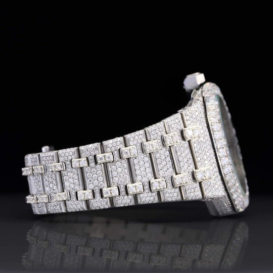 AP Marvellous Moissanite Diamond Watch With Swiss Automatic Movement