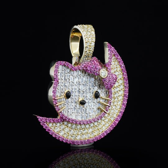 2CT Diamond Hello Kitty Pendant