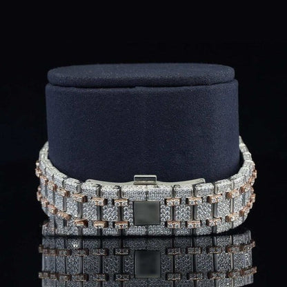AP Fashionable Moissanite Watch Diamond Iced Out Automatic Movement For Men