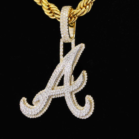 Custom Attractive A Moissanite Diamond Bust Down Hip Hop Pendant