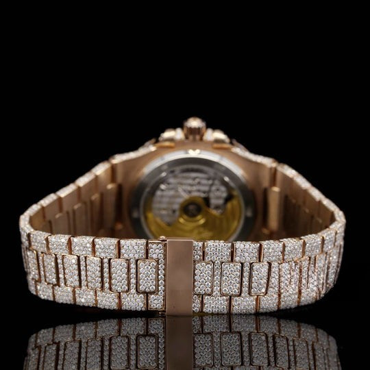 Patek Sapphire Crystal Glass Automatic Moissanite Watch For Men