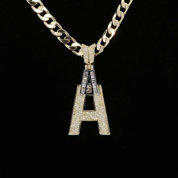 Custom Unique Designed A Moissanite Diamond Bust Down Hip Hop Pendant