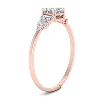 Asscher Cut 2ct Moissanite Diamond Ring