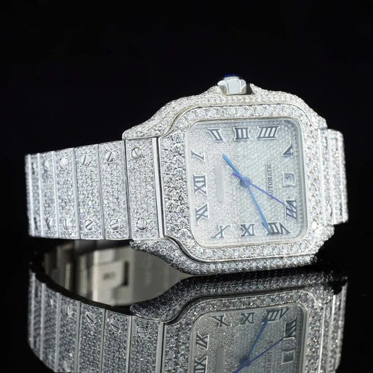 Cartier Fully Iced Out Diamond Watch