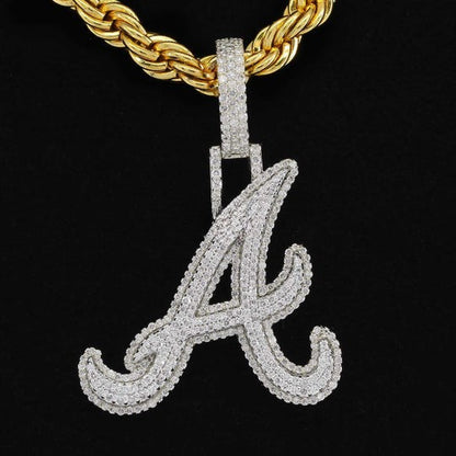 Custom Attractive A Moissanite Diamond Bust Down Hip Hop Pendant