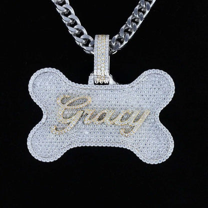 Custom Gracy Moissanite Pendant For Dog Lovers