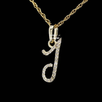 Custom J Initial Moissanite Diamond Iced Out Hip Hop Pendant