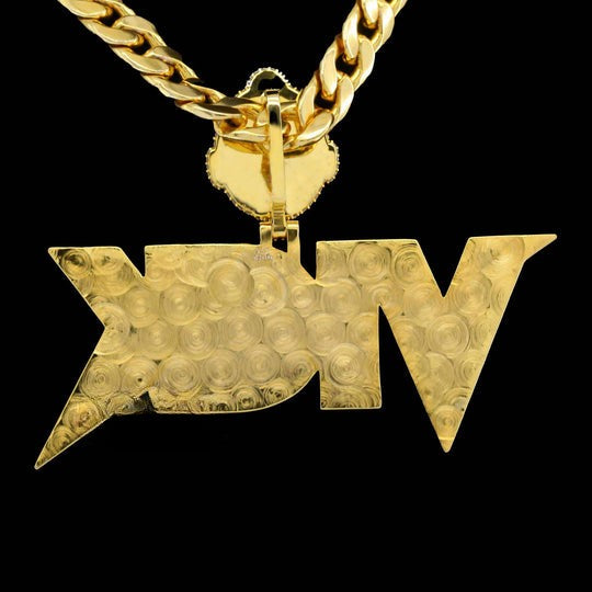 Custom Amazing Iced Out Moissanite Diamond Hip Hop Vick Name Pendant
