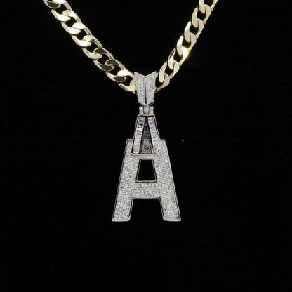 Custom Unique Designed A Moissanite Diamond Bust Down Hip Hop Pendant
