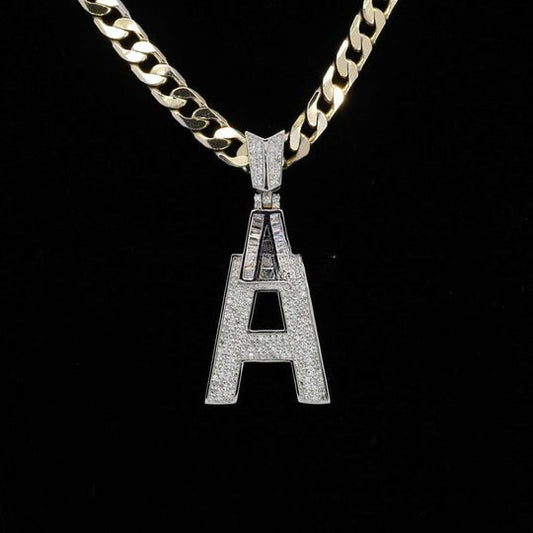 Custom Unique Designed A Moissanite Diamond Bust Down Hip Hop Pendant