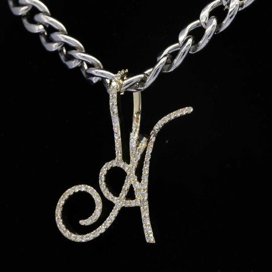 Custom Fabulous A Moissanite Round Diamond Bust Down Hip Hop Pendant