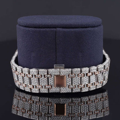 AP Luxury Moissanite Watch Iced Out Arabic Numericals Automatic Movement For Men and women