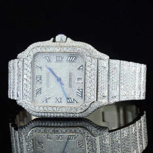 Cartier Fully Iced Out Diamond Watch