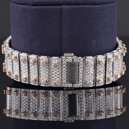 Luxurious Cartier Diamond Iced Out Automatic Moissanite Watch