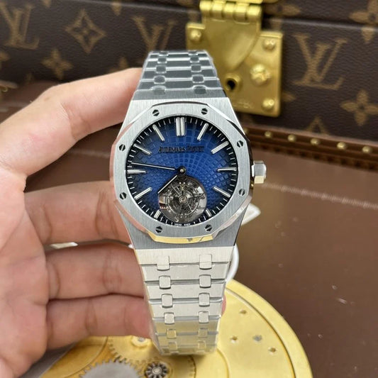 Audemars Piguet Royal Oak Selfwinding Flying Tourbillon 26530ST Smoke Blue Dial 41mm