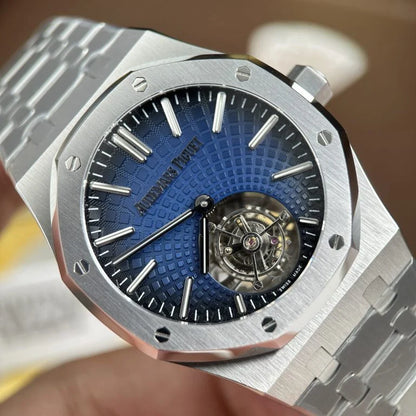 Audemars Piguet Royal Oak Selfwinding Flying Tourbillon 26530ST Smoke Blue Dial 41mm