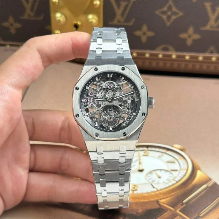 Audemars Piguet Royal Oak Tourbillon 26735 Skeleton Dial Metal Wire 41mm Super Clone