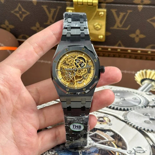 Audemars Piguet Royal Oak 15416 Skeleton Dial Black Ceramic THB Factory 41mm