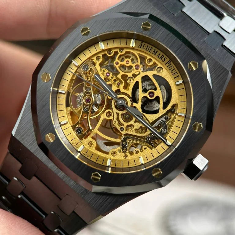 Audemars Piguet Royal Oak 15416 Skeleton Dial Black Ceramic THB Factory 41mm