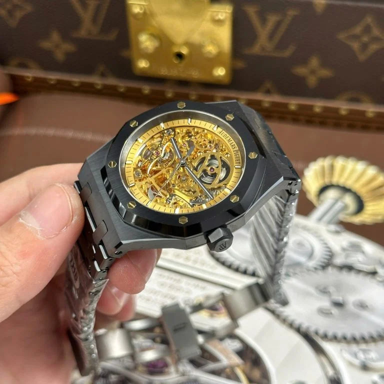 Audemars Piguet Royal Oak 15416 Skeleton Dial Black Ceramic THB Factory 41mm