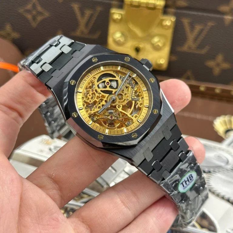 Audemars Piguet Royal Oak 15416 Skeleton Dial Black Ceramic THB Factory 41mm