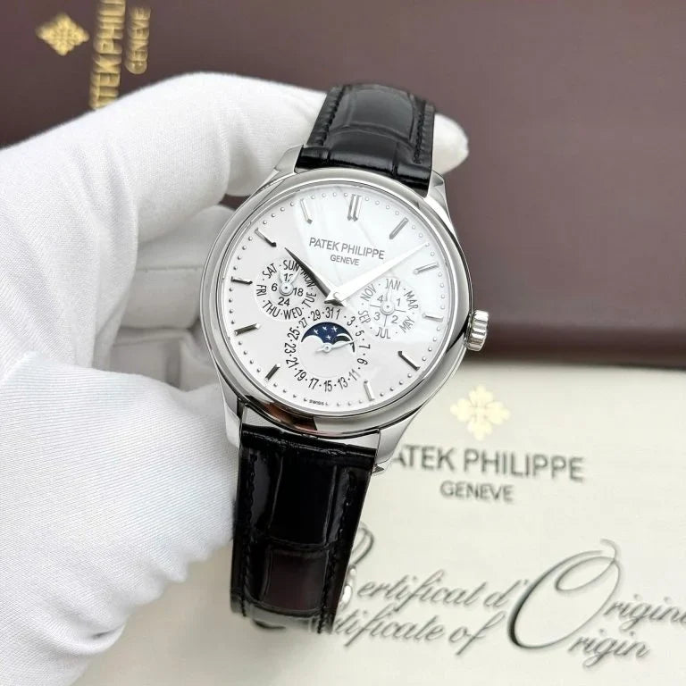 Patek Philippe Grand Complications 5327 White Imitation Leather Strap 40mm