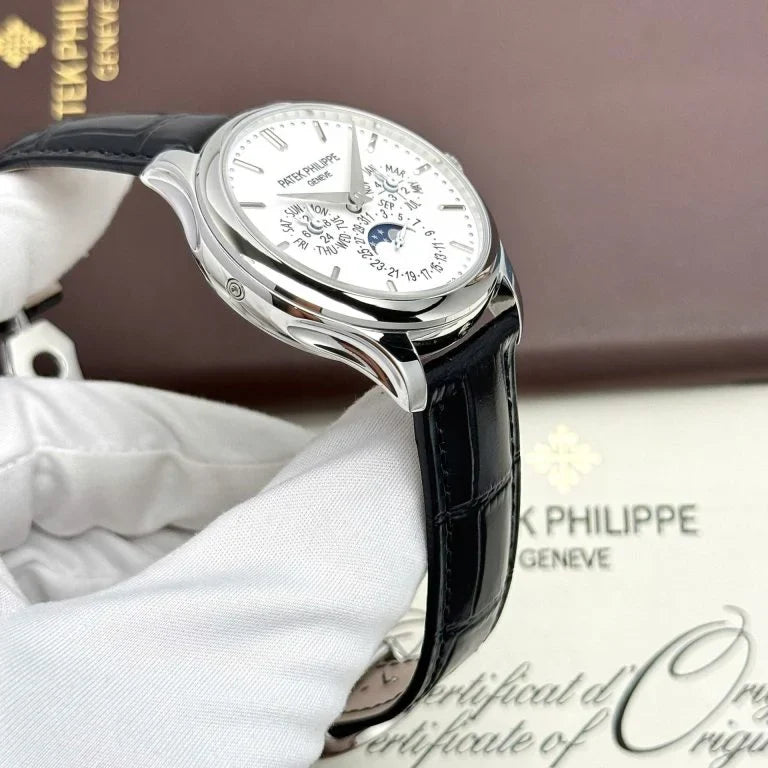 Patek Philippe Grand Complications 5327 White Imitation Leather Strap 40mm