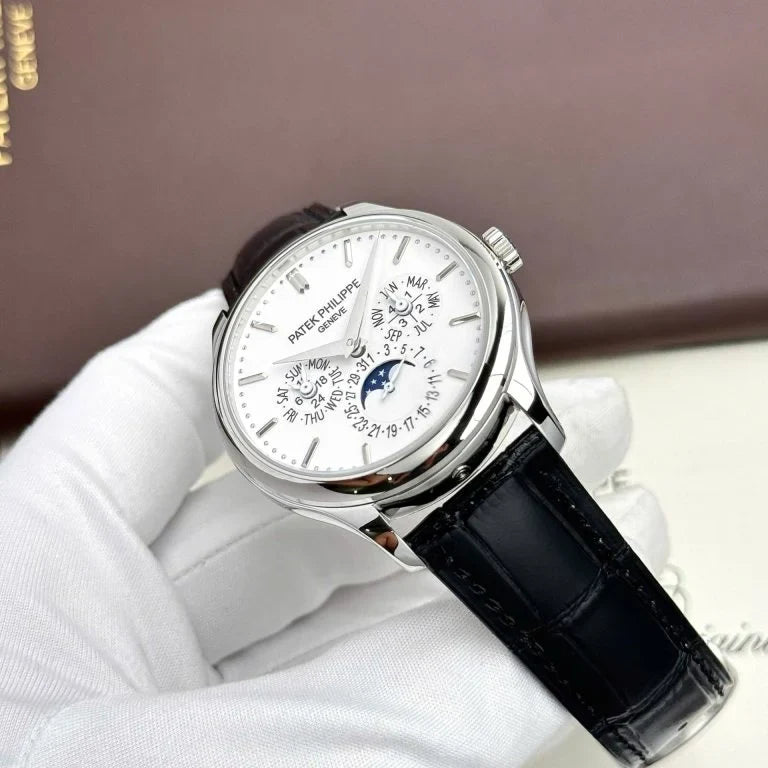 Patek Philippe Grand Complications 5327 White Imitation Leather Strap 40mm
