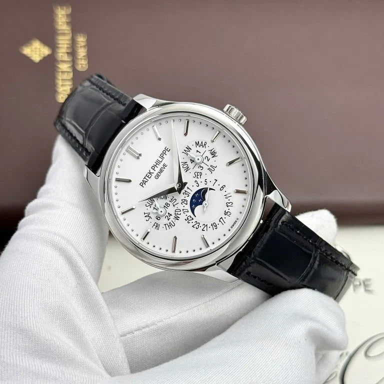 Patek Philippe Grand Complications 5327 White Imitation Leather Strap 40mm