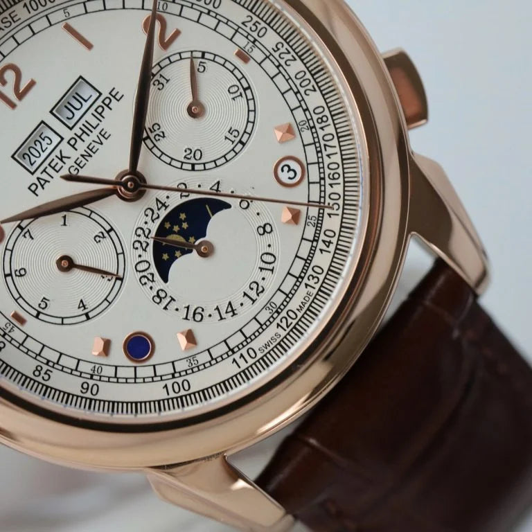 Patek Philippe Perpetual Calendar 5270 White Dial Leather Strap 41mm