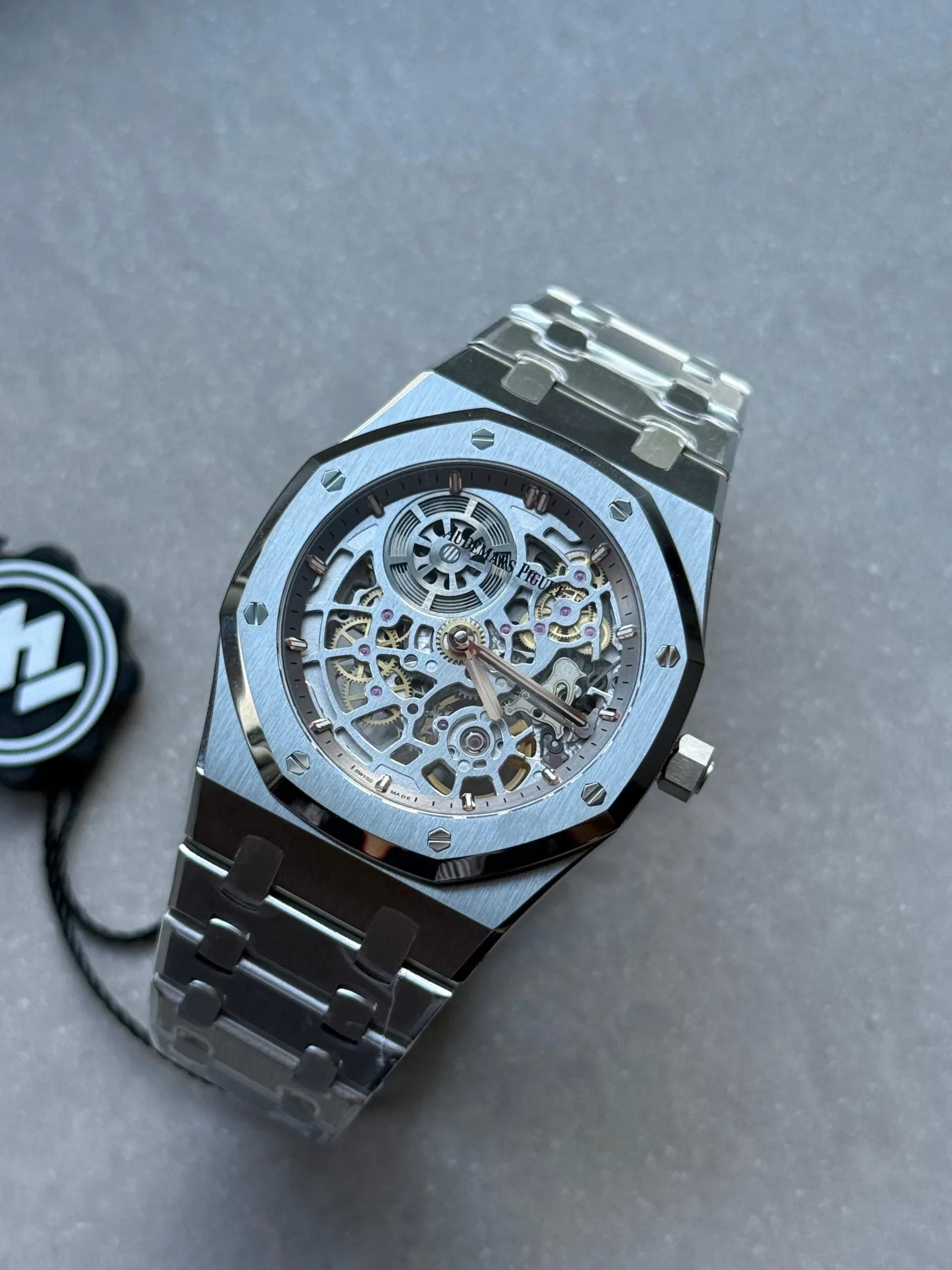 Royal Oak Openworked 16204 SS ZF 1:1 Best Edition Skeleton Dial on SS Bracelet A7124 Super Clone