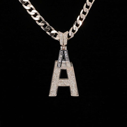 Custom Unique Designed A Moissanite Diamond Bust Down Hip Hop Pendant