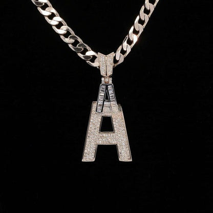 Custom Unique Designed A Moissanite Diamond Bust Down Hip Hop Pendant