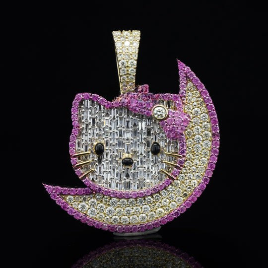 2CT Diamond Hello Kitty Pendant