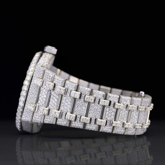 AP Classic Fully Iced Out Moissanite Watch Automatic For Men