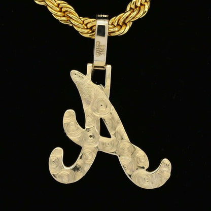 Custom Attractive A Moissanite Diamond Bust Down Hip Hop Pendant