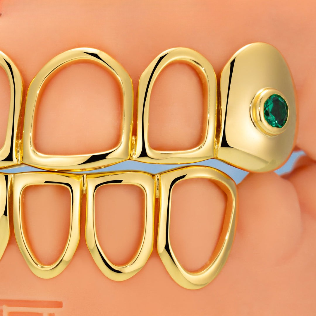 lris Cross Open Face Grillz