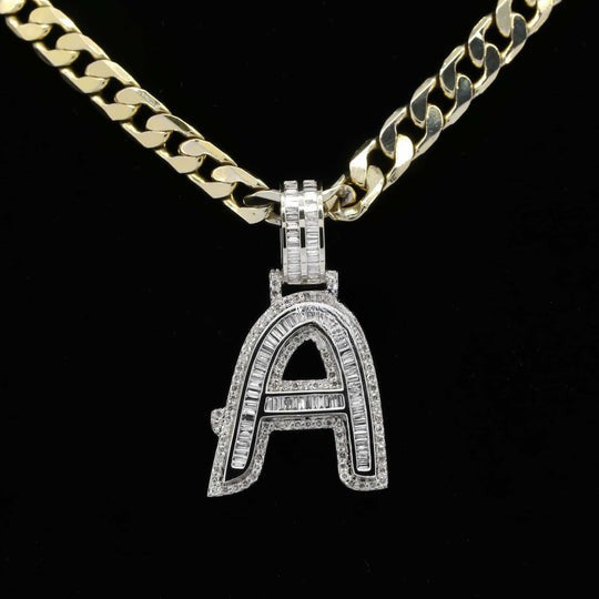 Custom A Moissanite Diamond Total Bust Down Hip Hop Pendant