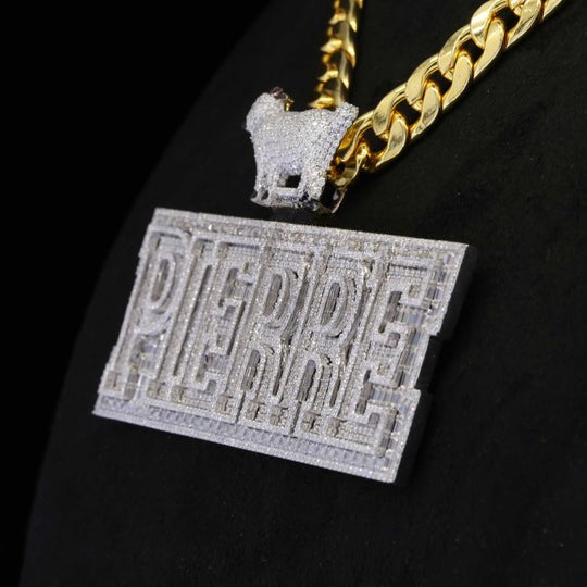 Custom Pierre Name Moissanite Diamonds Iced Out Hip Hop Pendants