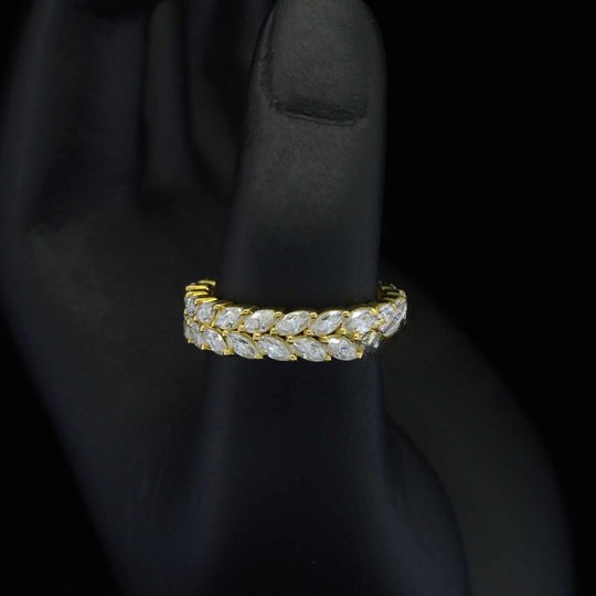 4.5ct Marquise Shape Eternity Moissanite Band
