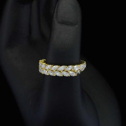 4.5ct Marquise Shape Eternity Moissanite Band