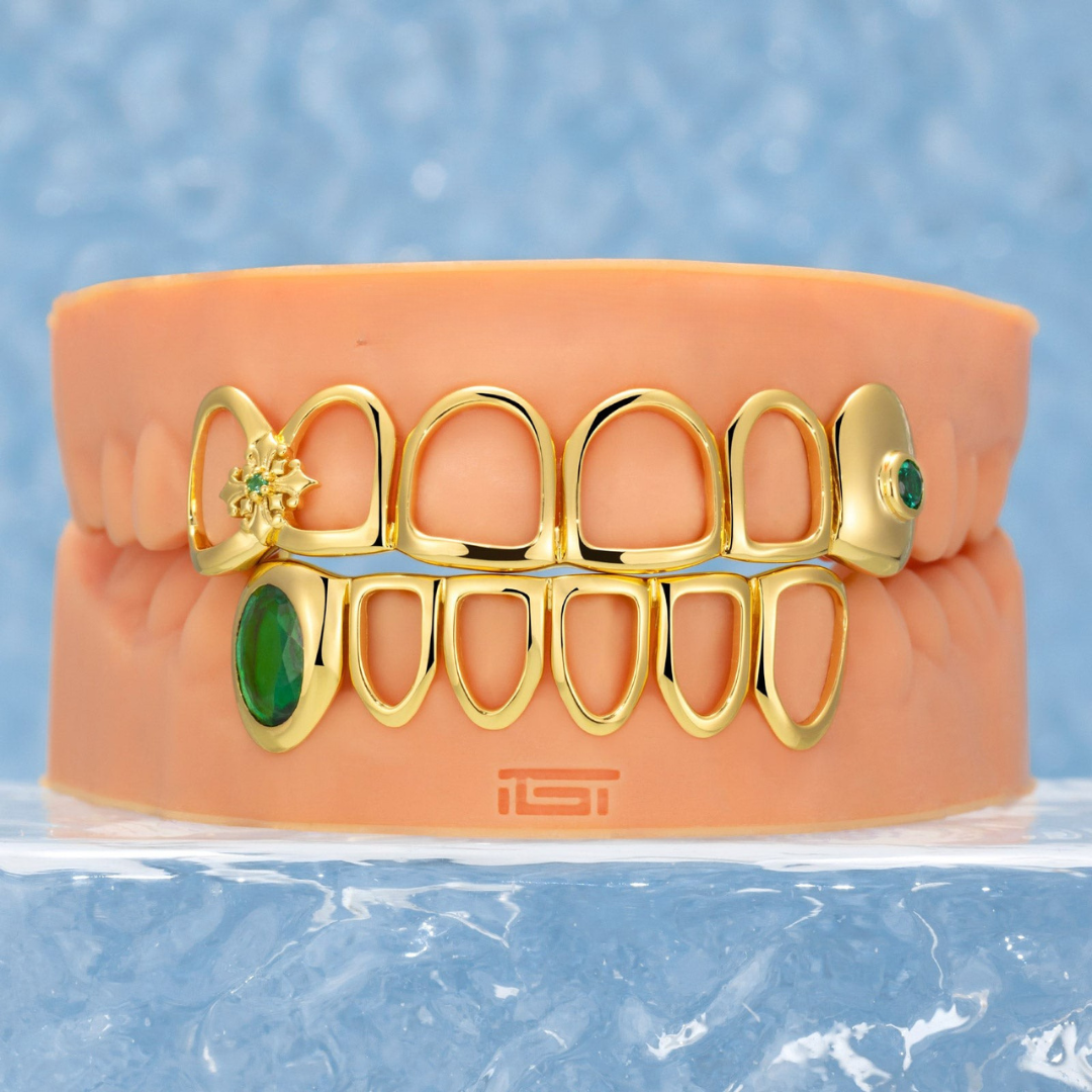 lris Cross Open Face Grillz