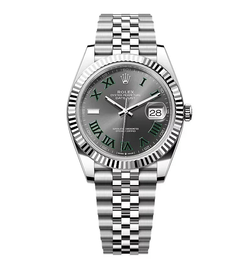 RLX Datejust Rhodium Wimbledon 126334