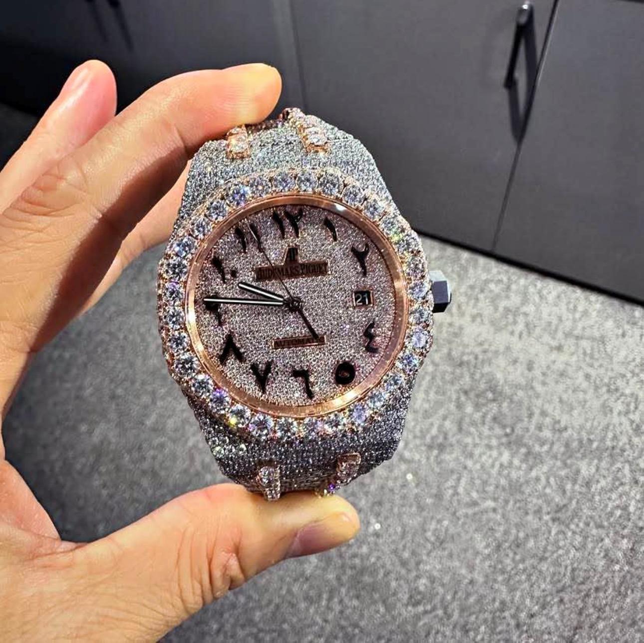 Audemars Piguet Fully Iced Out Diamond Watch